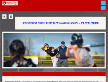 Tablet Screenshot of amherstgirlssoftball.com